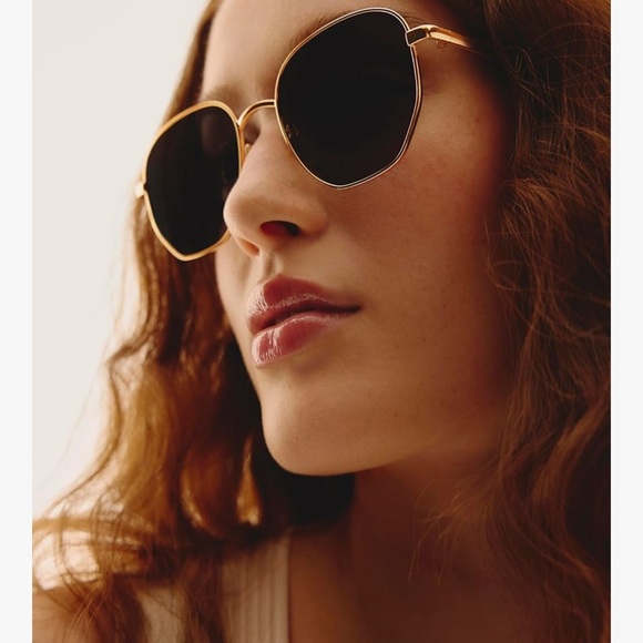 Quay Australia Gold and Black Sunglasses